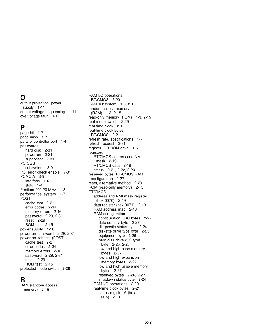 IBM 600 manual Pci 