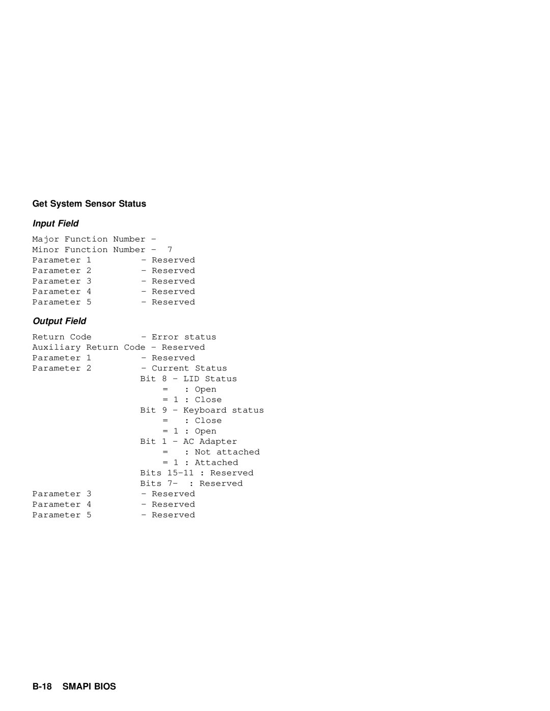 IBM 600 manual Status 