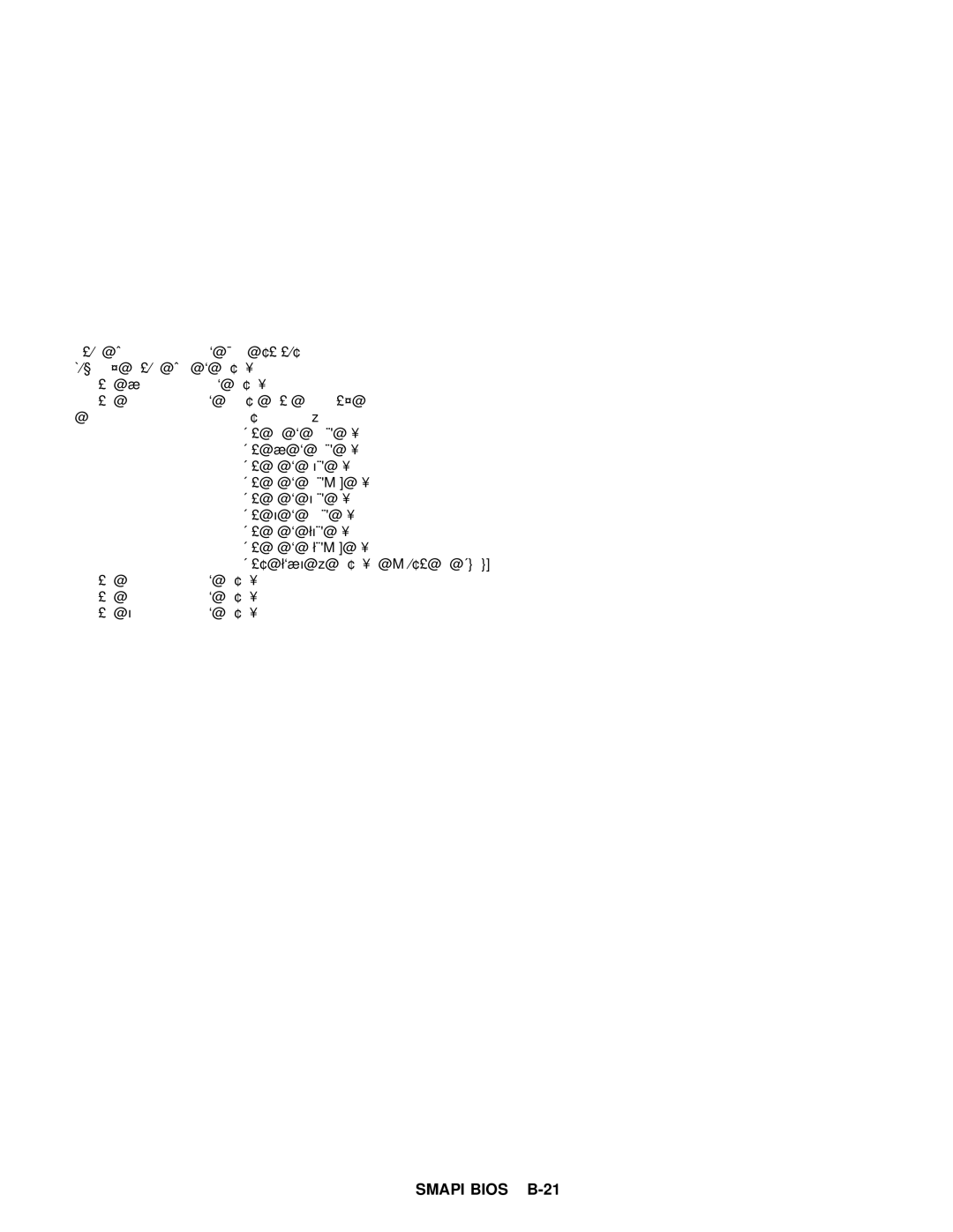 IBM 600 manual Smapi Bios B-21 