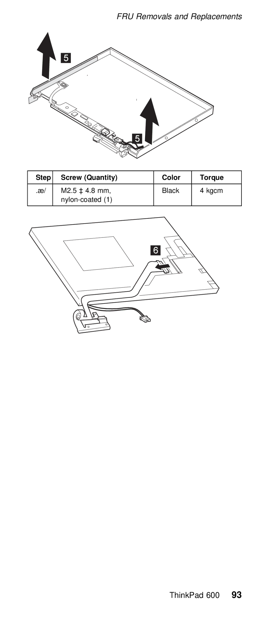 IBM 600/600E (2645) manual Color Torque 