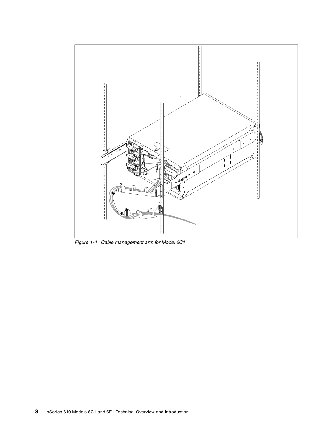 IBM 6.00E+01 manual Cable management arm for Model 6C1 