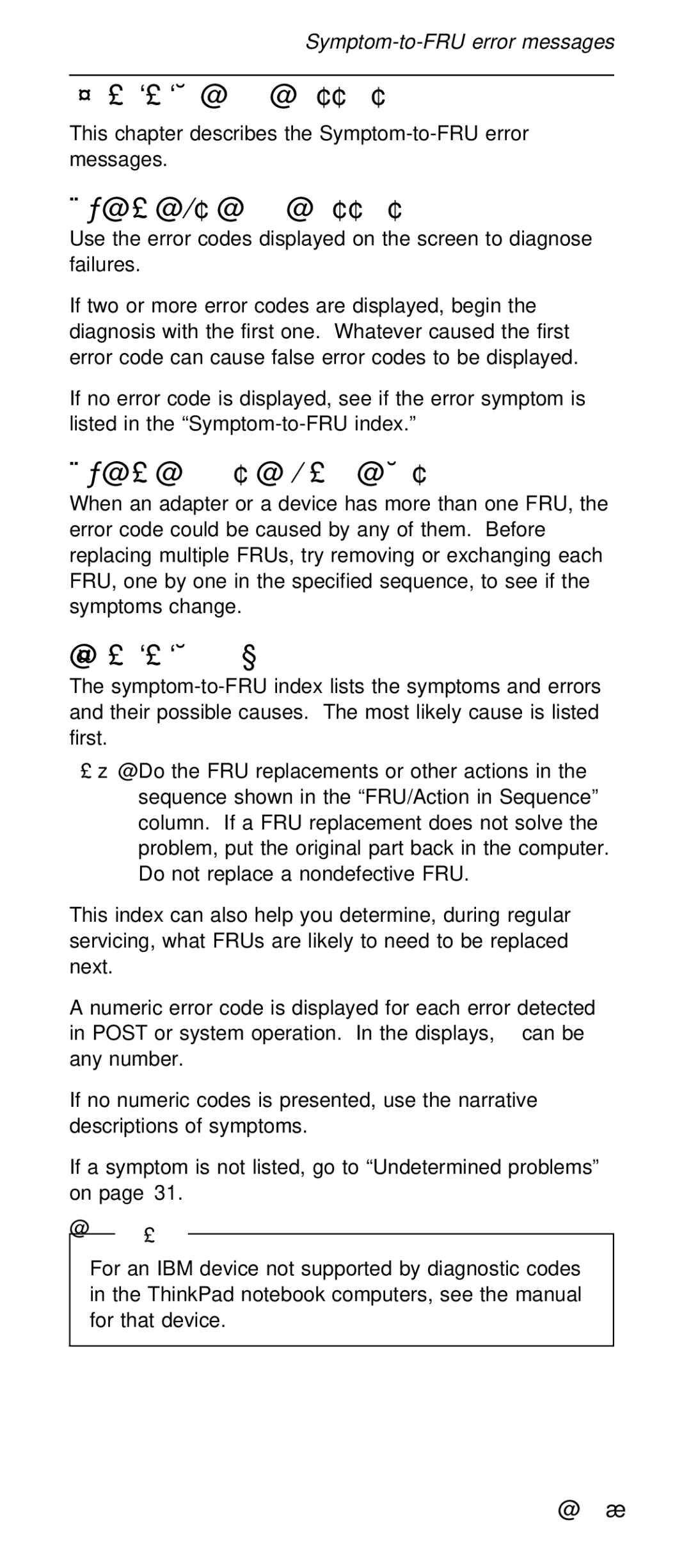 IBM 600X (MT 2646) manual Symptom-to-FRU error messages, How to use error messages, How to diagnose multiple FRUs 