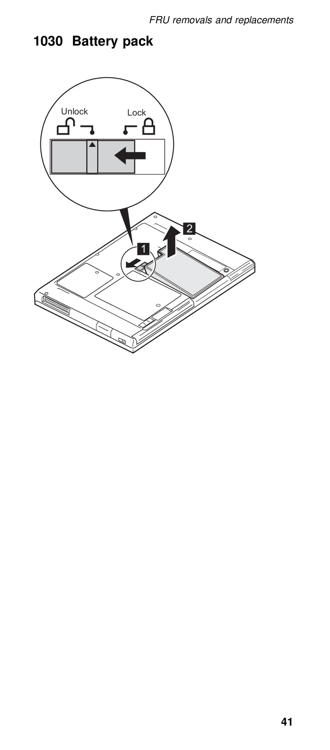 IBM 600X (MT 2646) manual Battery pack 