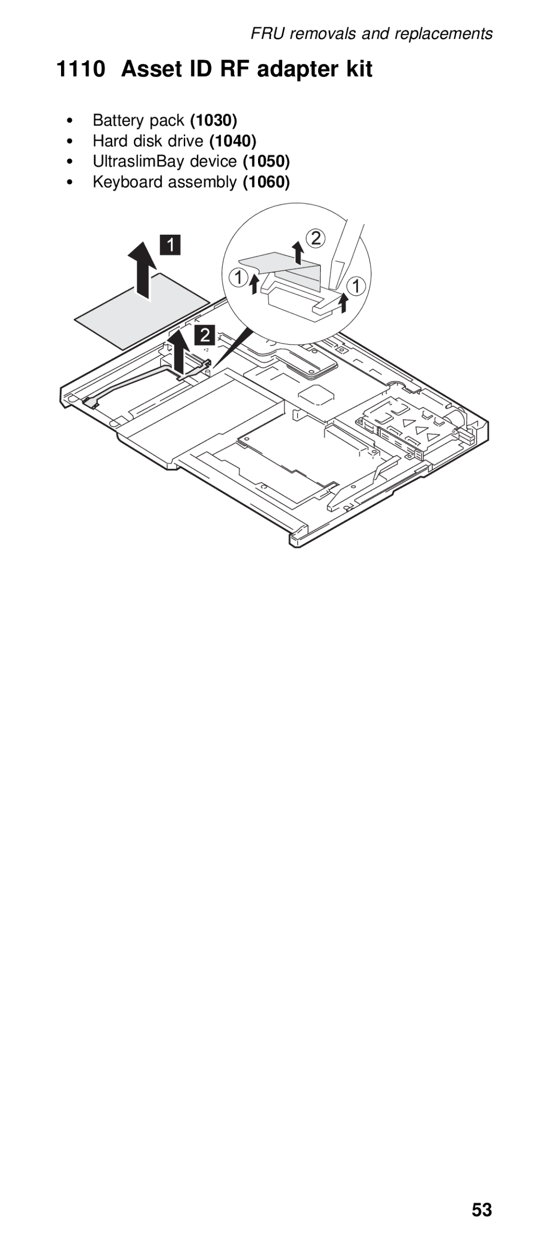 IBM 600X (MT 2646) manual Asset ID RF adapter kit 