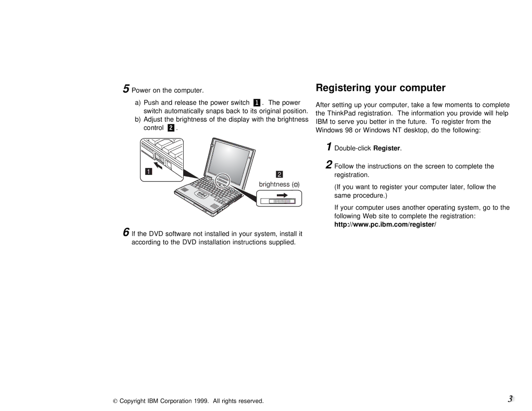 IBM 600X setup guide Ibm 