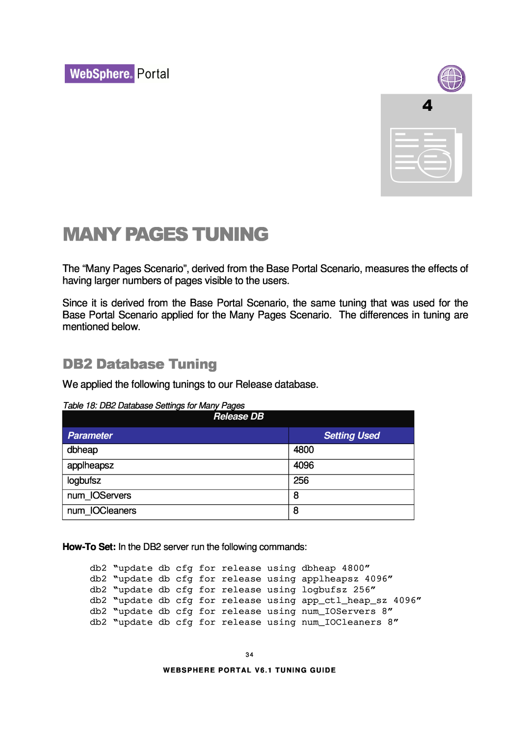 IBM 6.1.X manual Many Pages Tuning, DB2 Database Tuning 