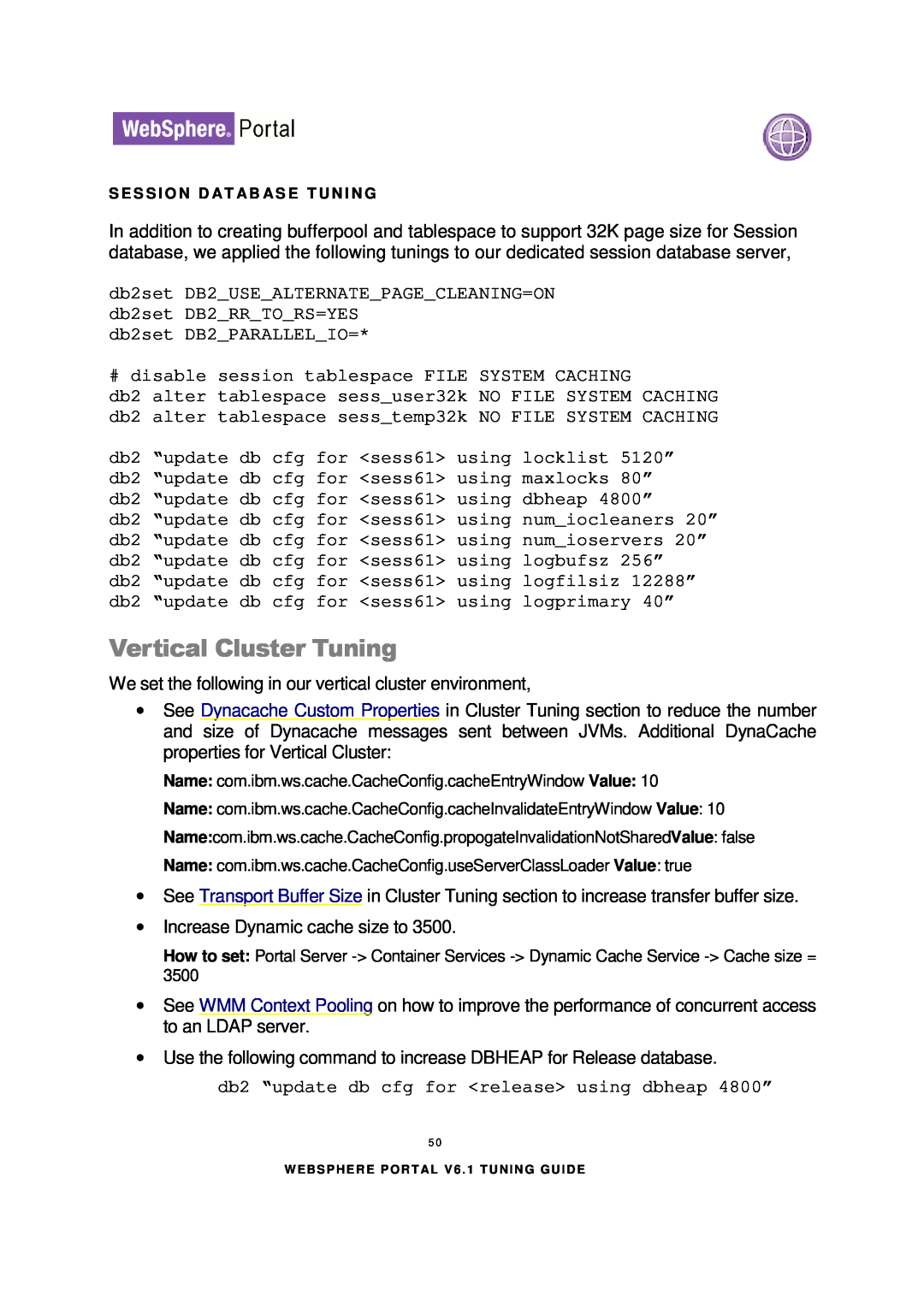 IBM 6.1.X manual Vertical Cluster Tuning 