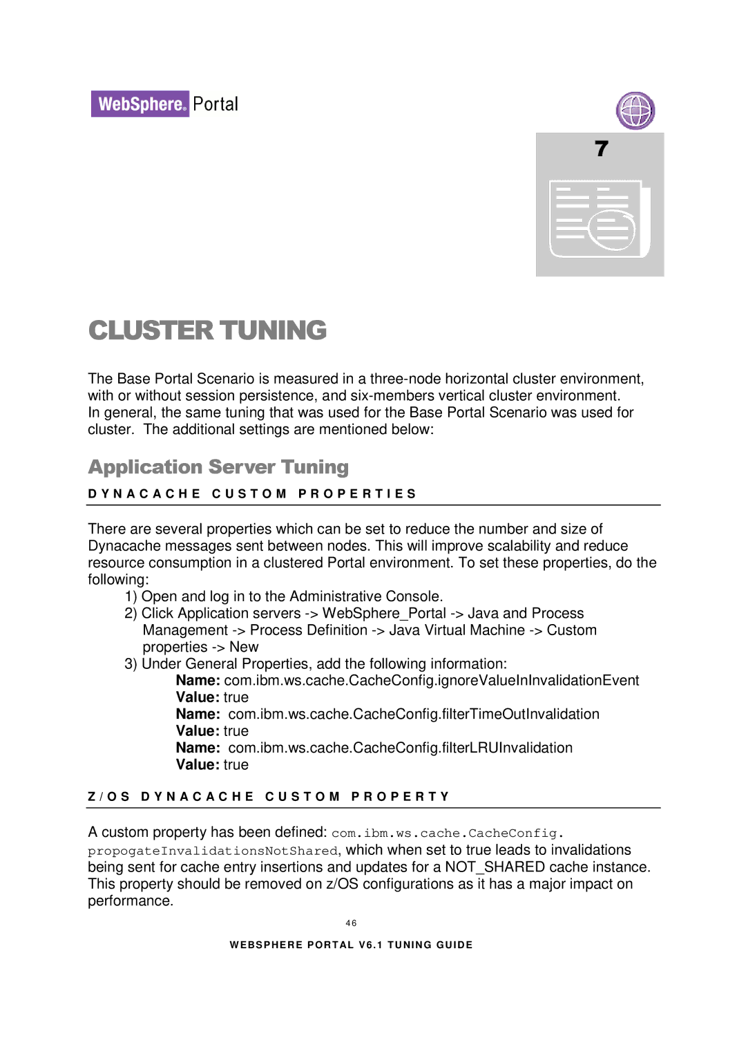 IBM 6.1.X manual Cluster Tuning, Value true 