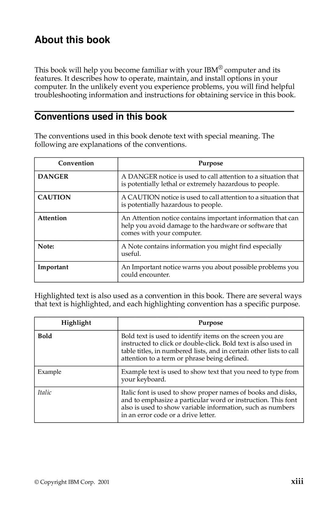 IBM 2283, 6274 manual About this book, Conventions used in this book 