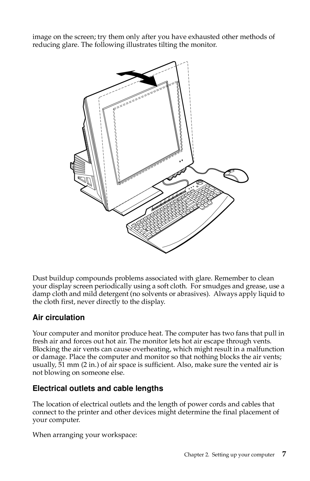 IBM 2283, 6274 manual Air circulation, Electrical outlets and cable lengths 