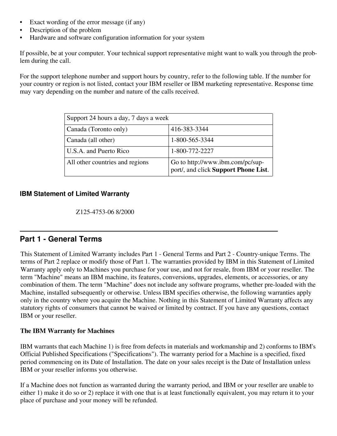 IBM 31P6240, 6331-H1N, 31P6241, 6331-J1N manual Part 1 General Terms 