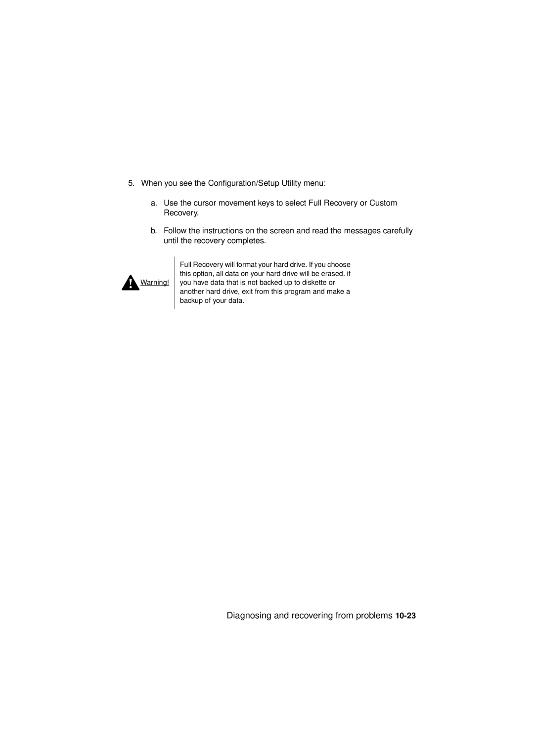 IBM 6345, 2194, 2193 manual Diagnosing and recovering from problems 