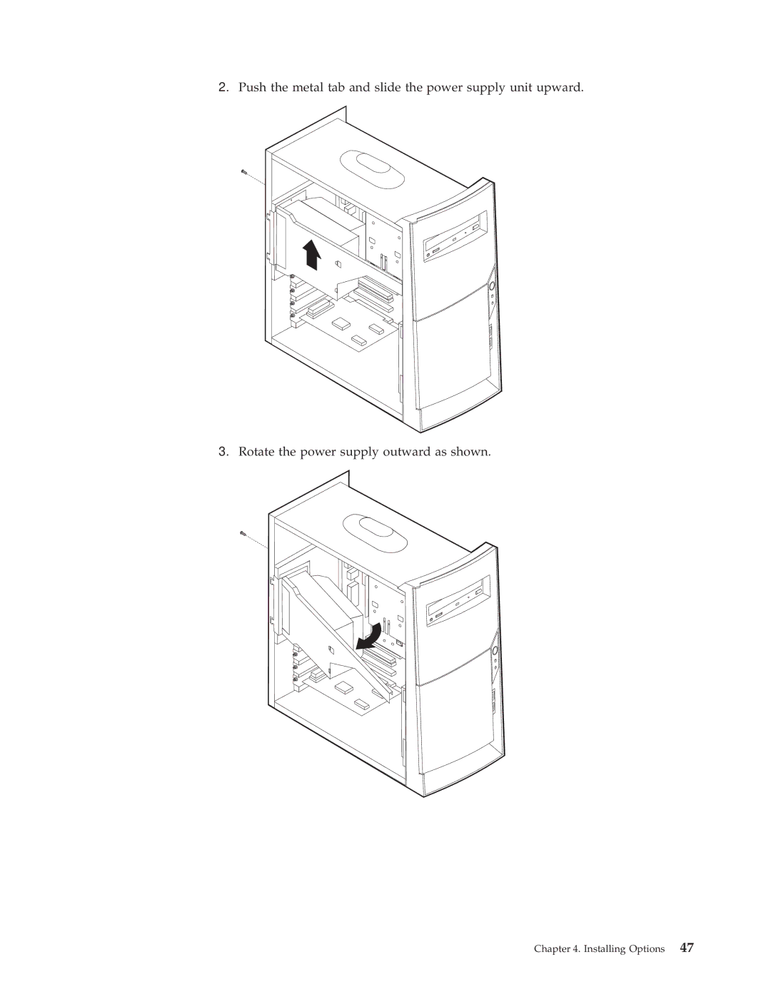 IBM 6348, 6342, 6339, 6346, 6341, 2257, 2256, 6337, 2254, 6347, 6336 manual Installing Options 