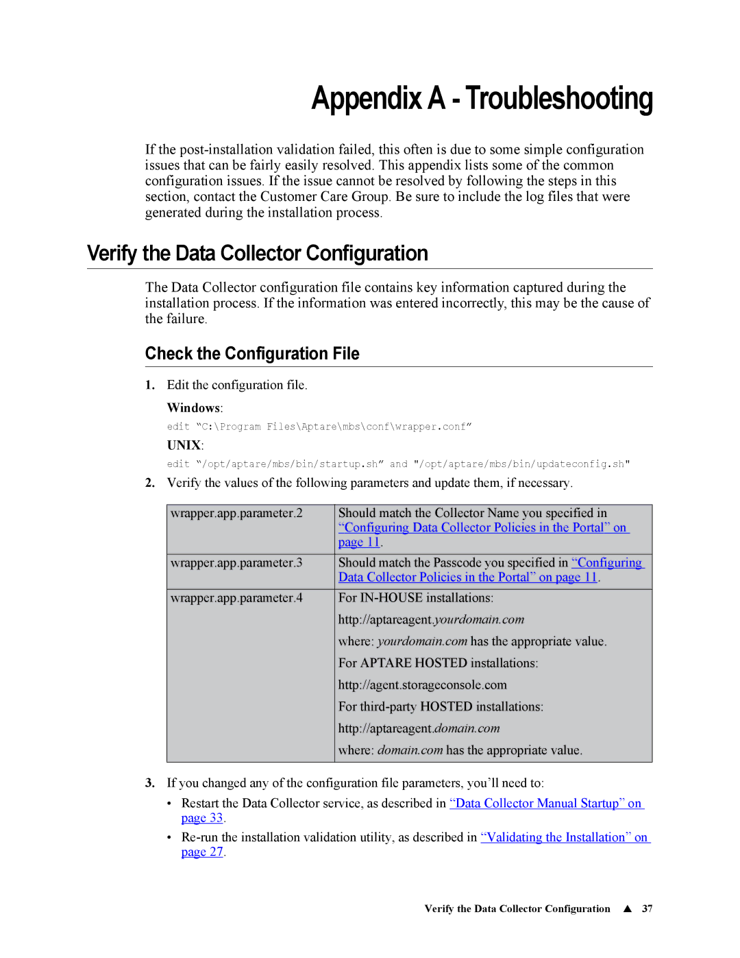 IBM 6.5 manual Verify the Data Collector Configuration, Check the Configuration File, Windows 