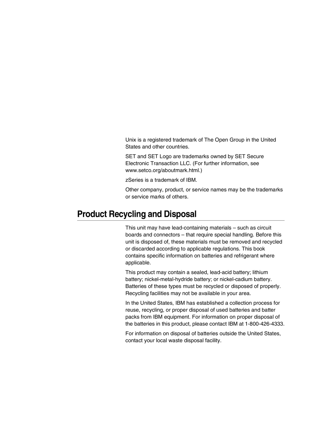 IBM 6500 manual Product Recycling and Disposal 