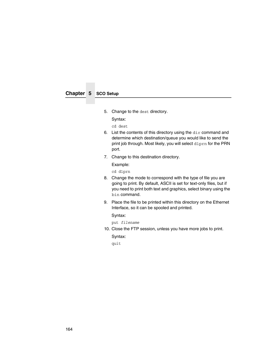 IBM 6500 manual Change to the dest directory. Syntax 