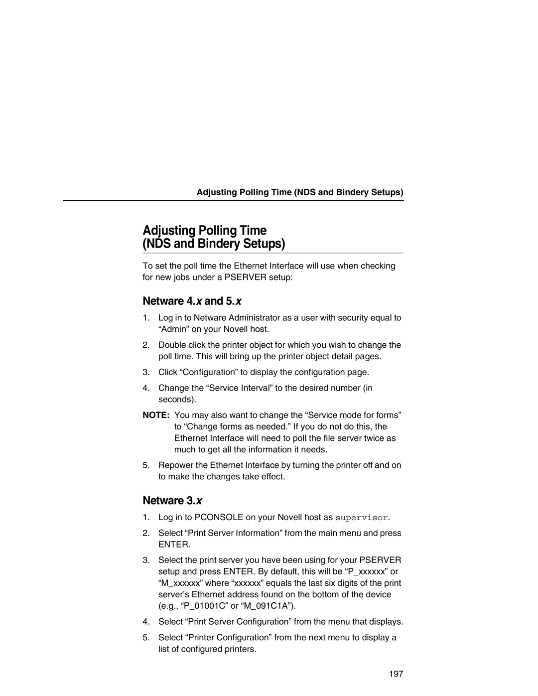 IBM 6500 manual Adjusting Polling Time NDS and Bindery Setups 