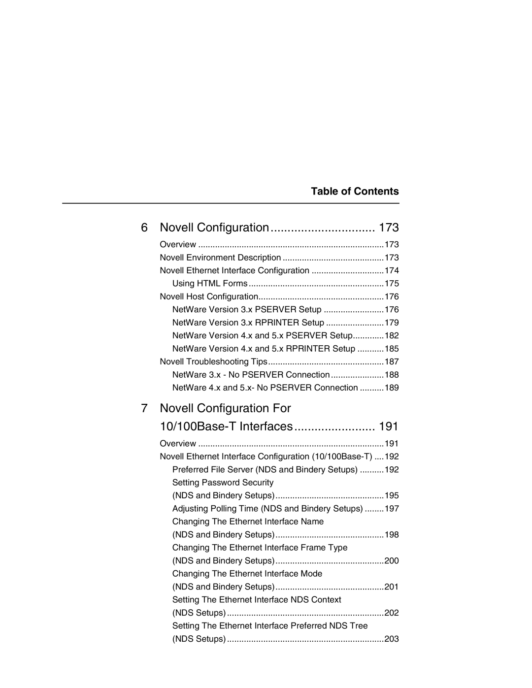 IBM 6500 manual Novell Configuration 