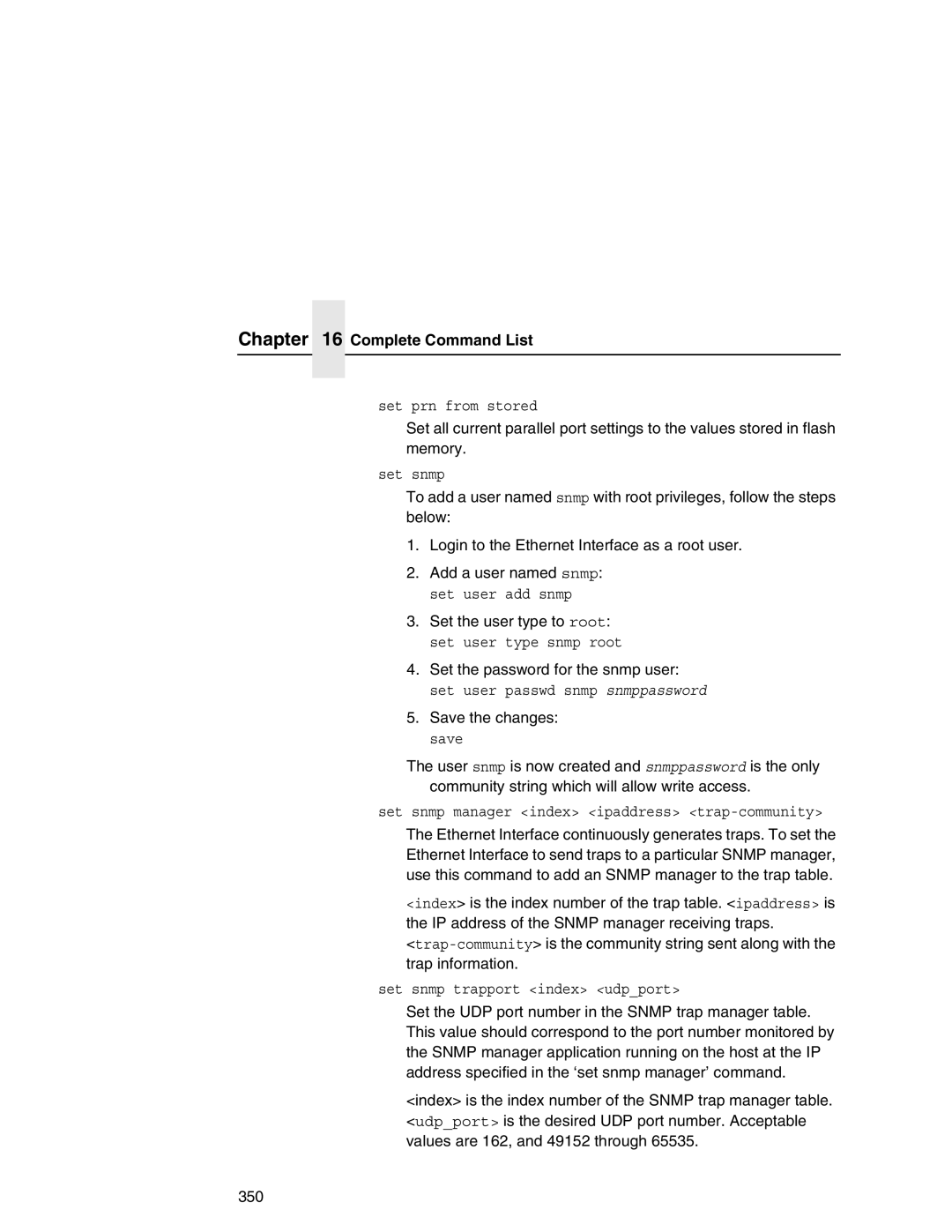 IBM 6500 manual Set prn from stored 