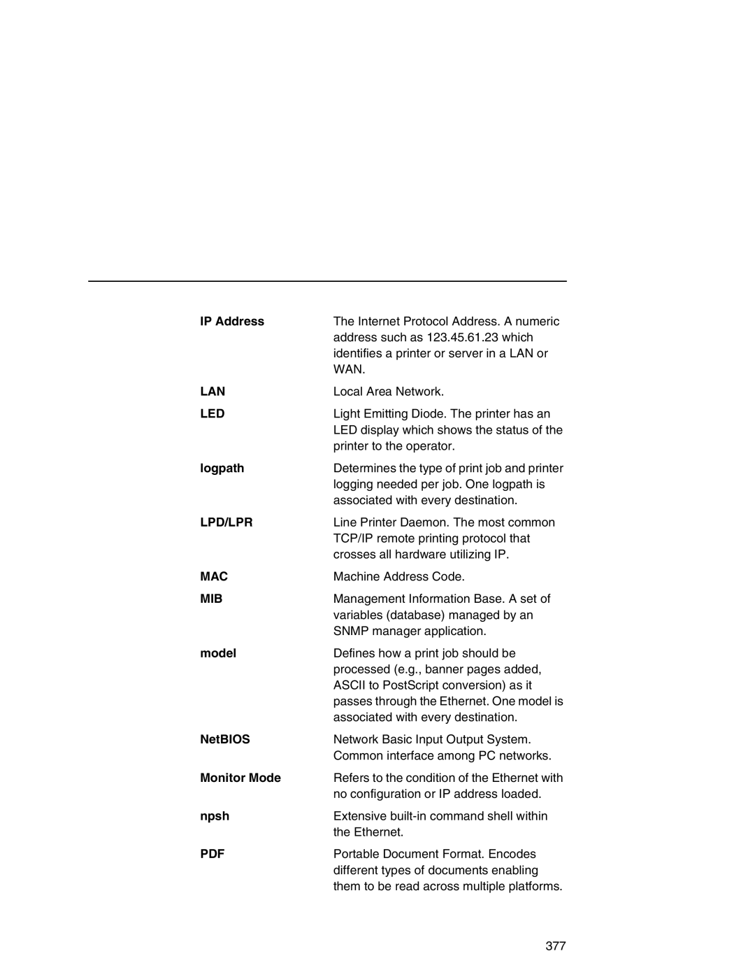 IBM 6500 manual Led, Lpd/Lpr, Mac 