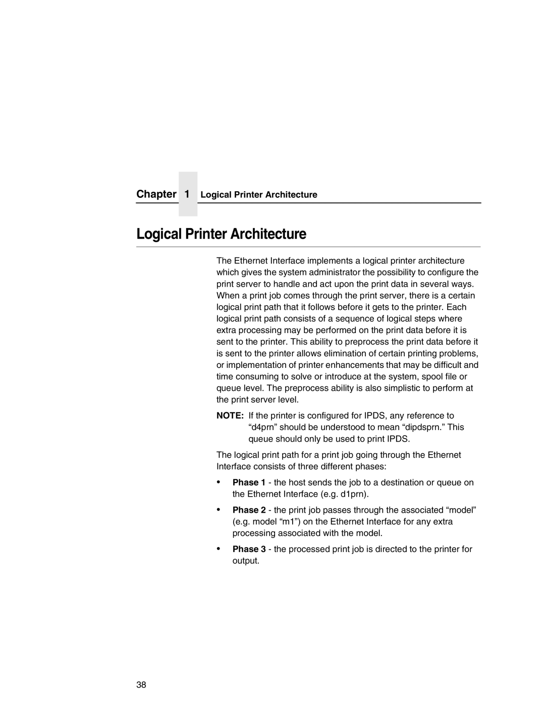 IBM 6500 manual Logical Printer Architecture 