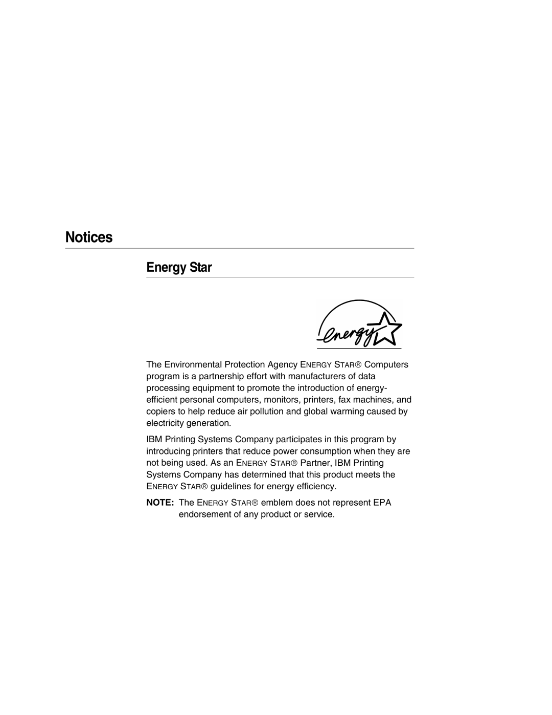 IBM 6500 manual Energy Star 