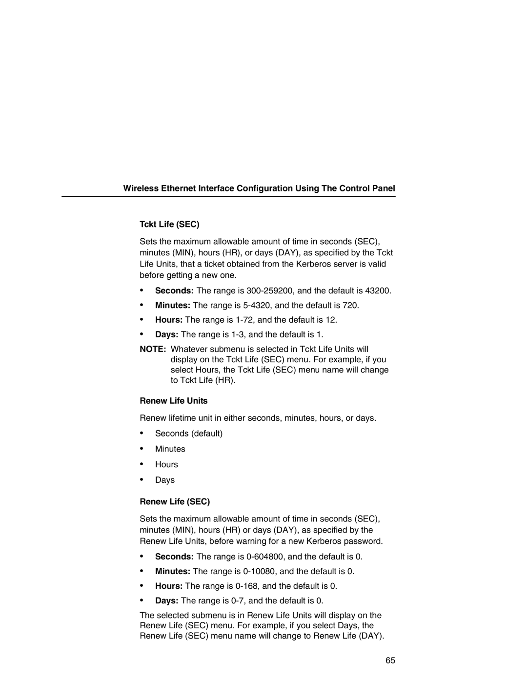 IBM 6500 manual Renew Life Units, Renew Life SEC 