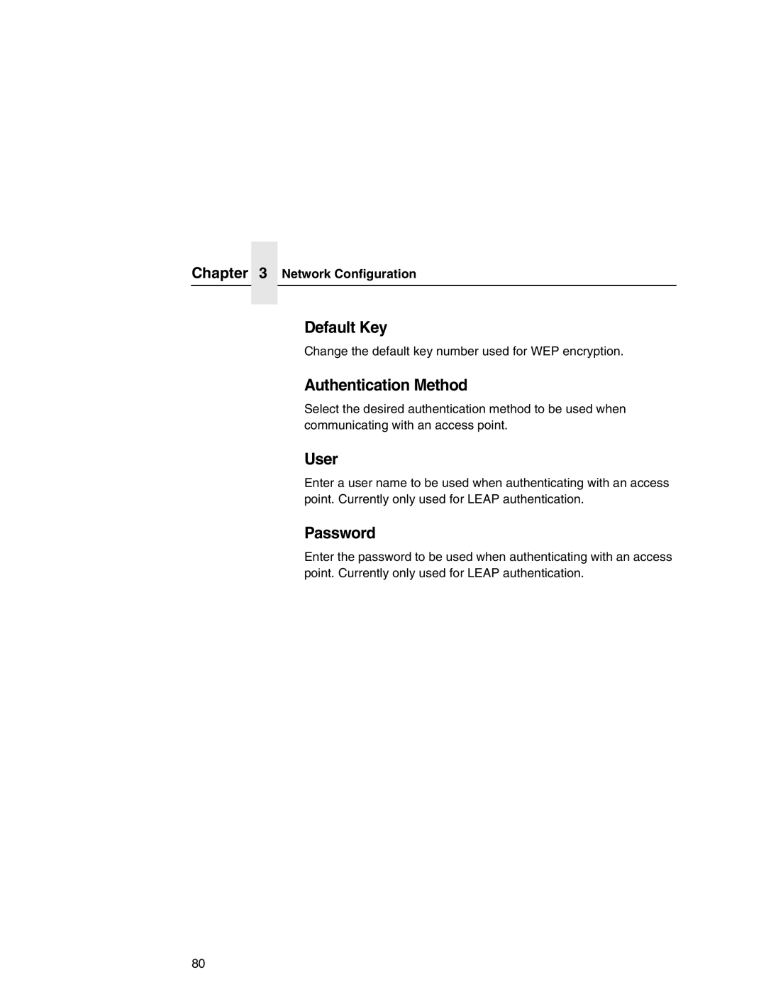 IBM 6500 manual Default Key, User, Password 