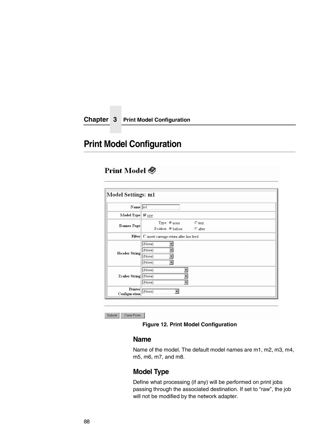 IBM 6500 manual Print Model Configuration 