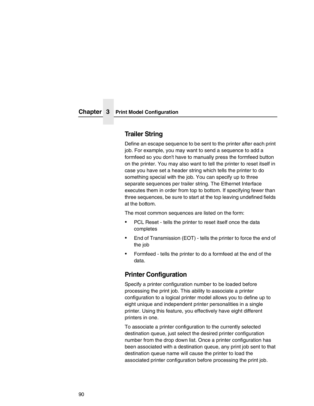 IBM 6500 manual Trailer String 