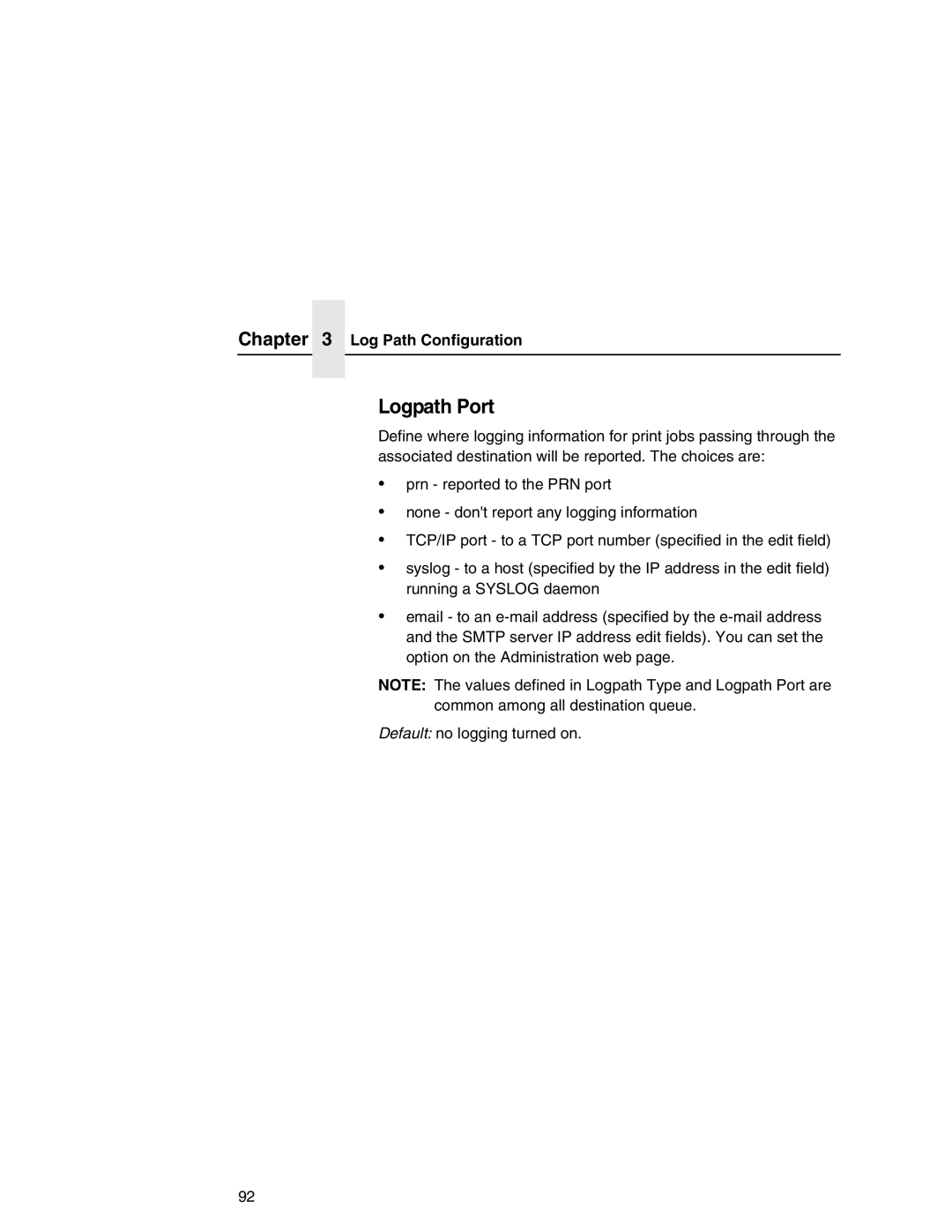 IBM 6500 manual Logpath Port 