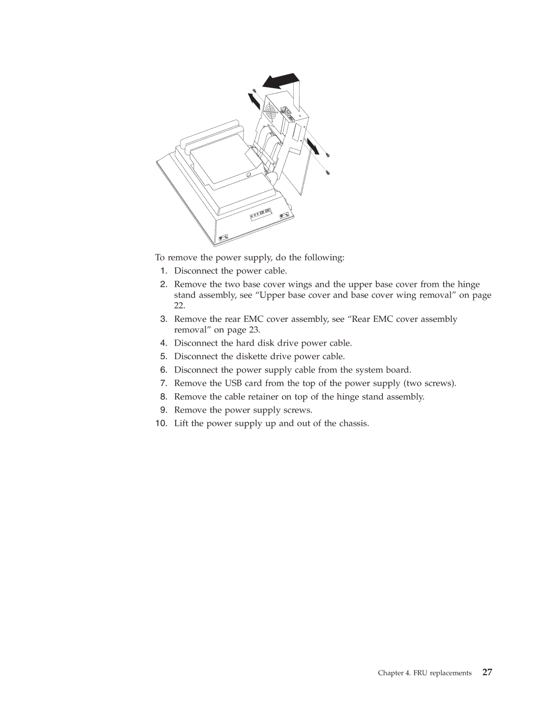 IBM 2179, 6643 manual FRU replacements 