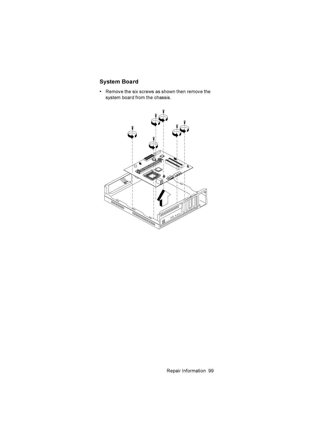 IBM 6646, 6645, 6644 manual System Board 