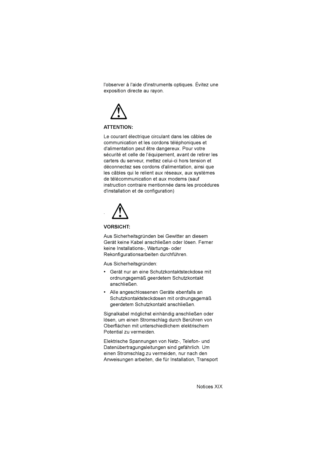 IBM 6644, 6645, 6646 manual Vorsicht 