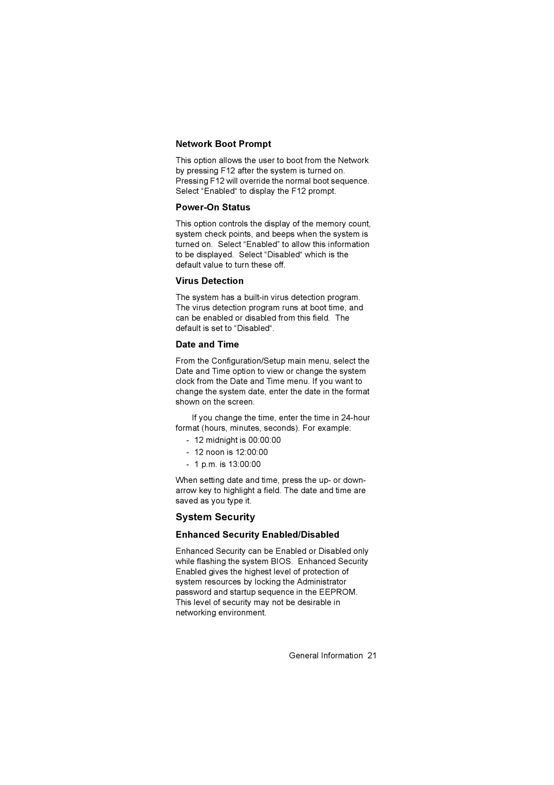 IBM 6646, 6645, 6644 manual System Security 