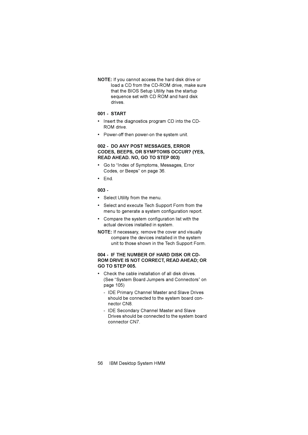 IBM 6644, 6645, 6646 manual 003, Select Utility from the menu 