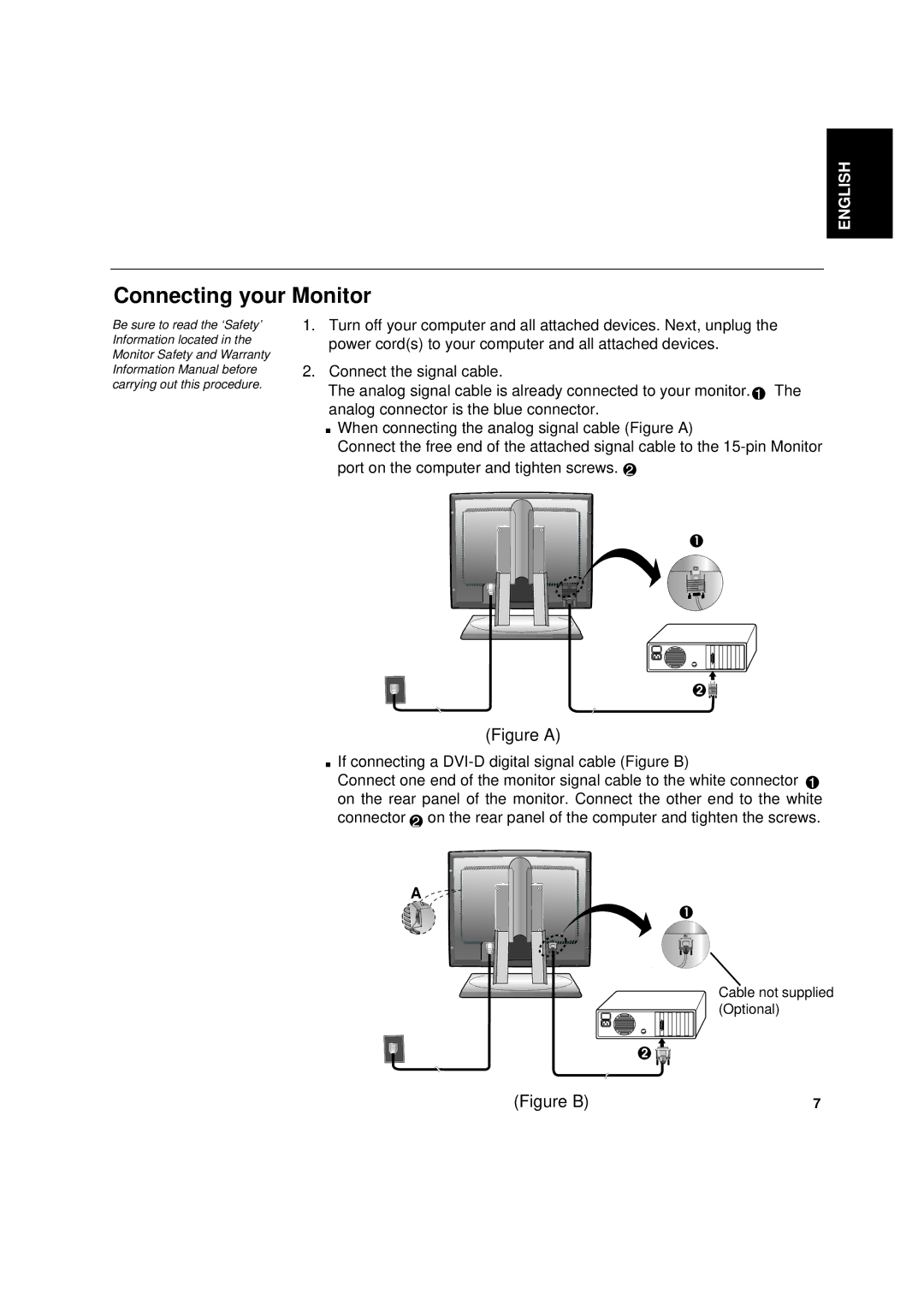 IBM 6736-HB0 manual Connecting your Monitor, Figure a 