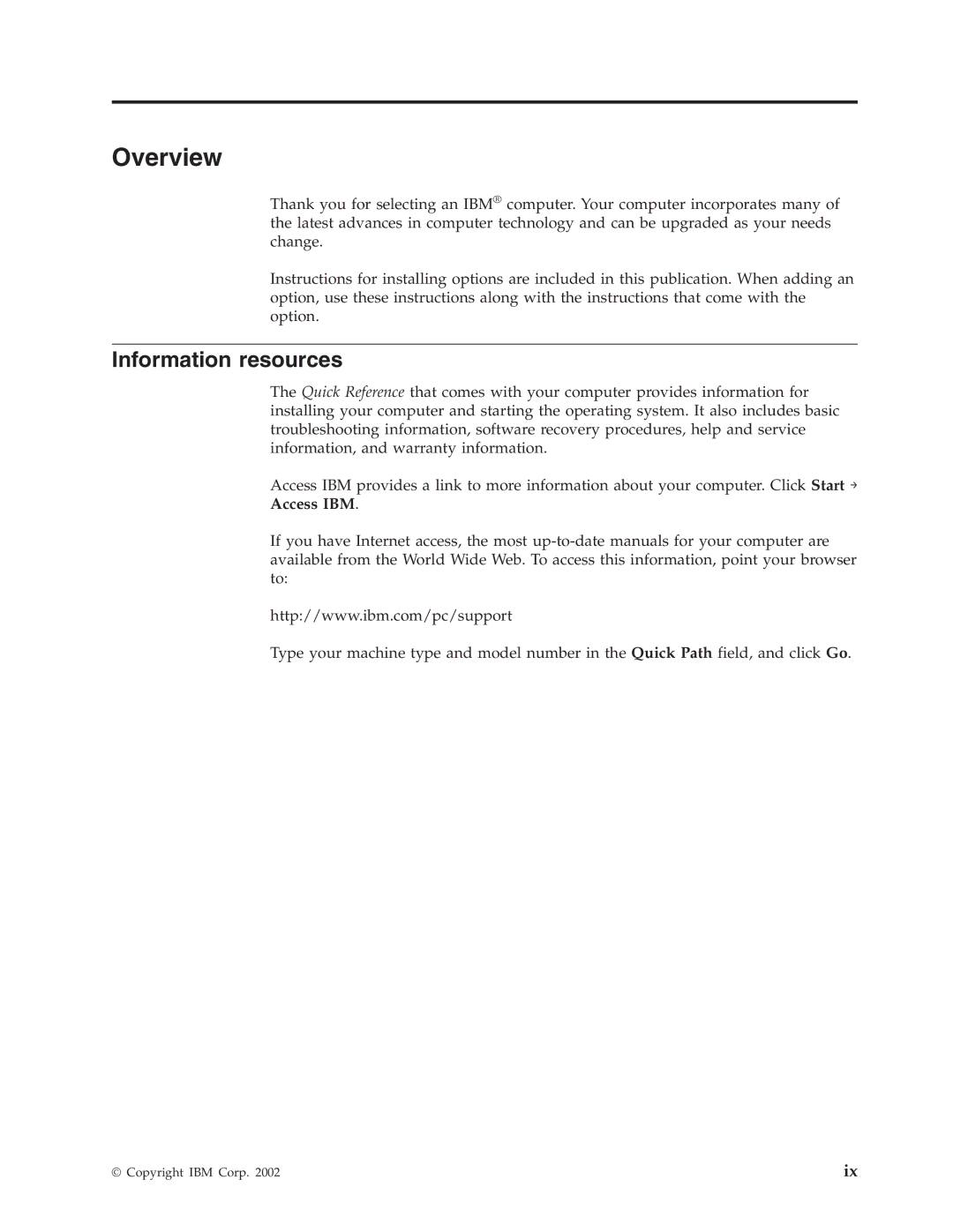 IBM 2289, 6824 manual Overview, Information resources 