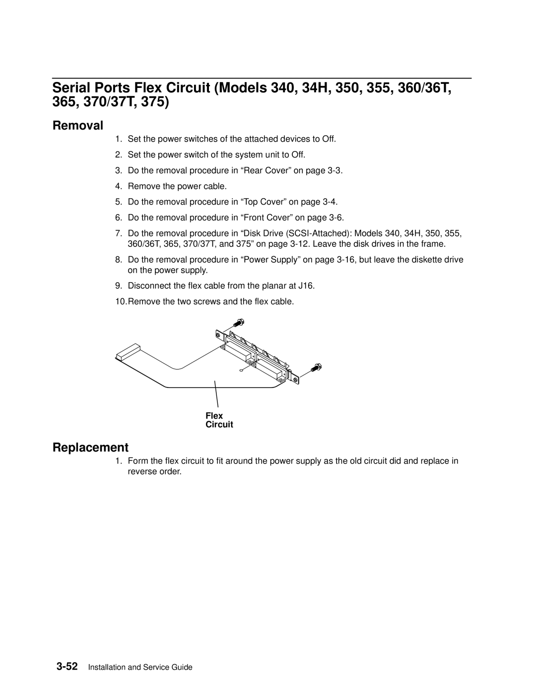 IBM 7012 manual Flex Circuit 