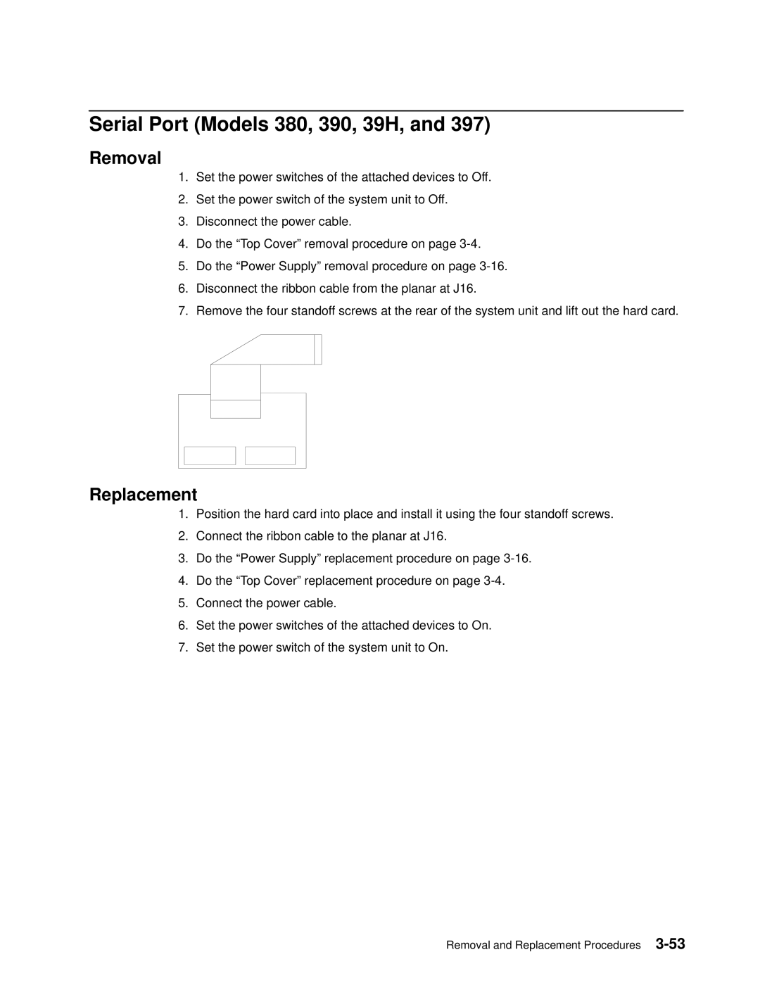 IBM 7012 manual Serial Port Models 380, 390, 39H 