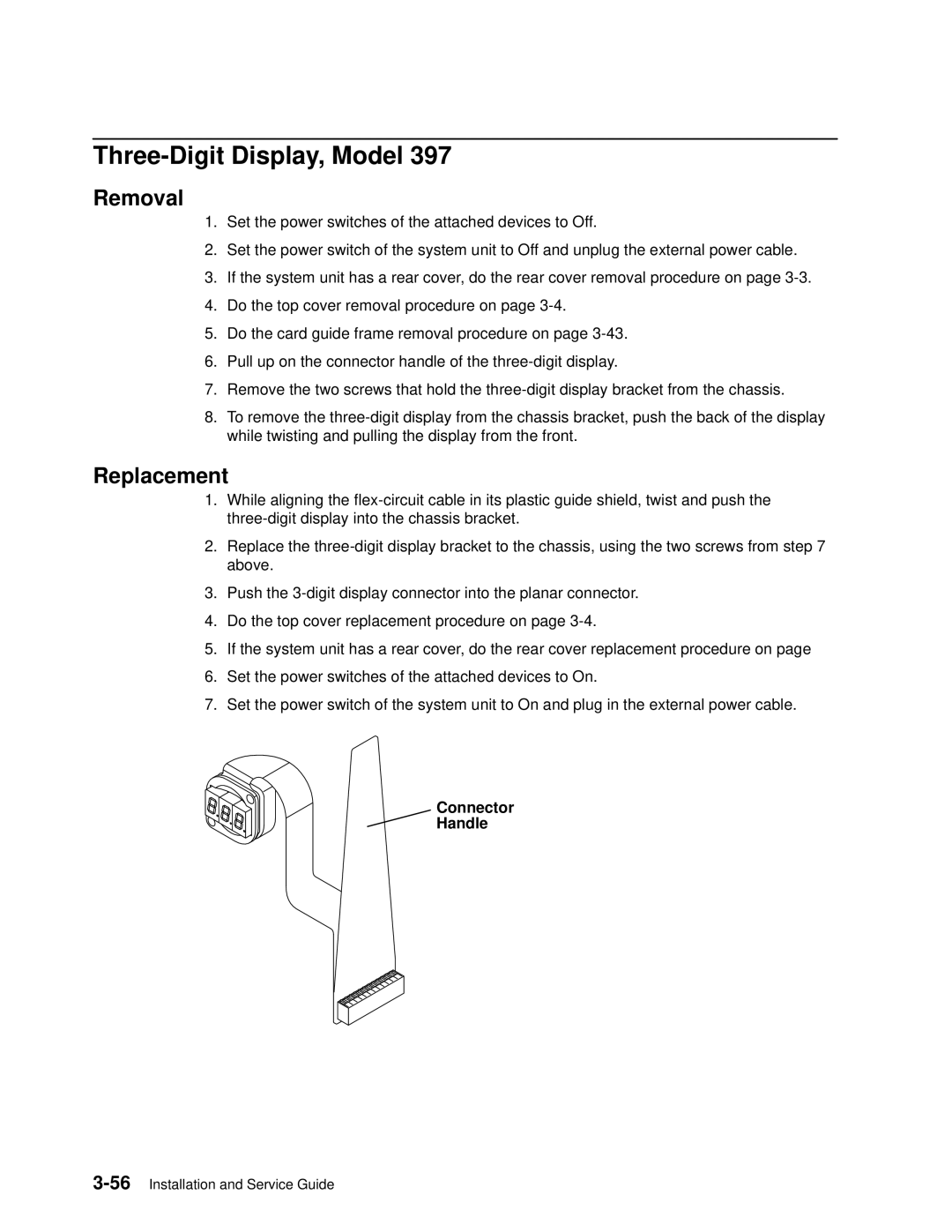 IBM 7012 manual Three-Digit Display, Model 