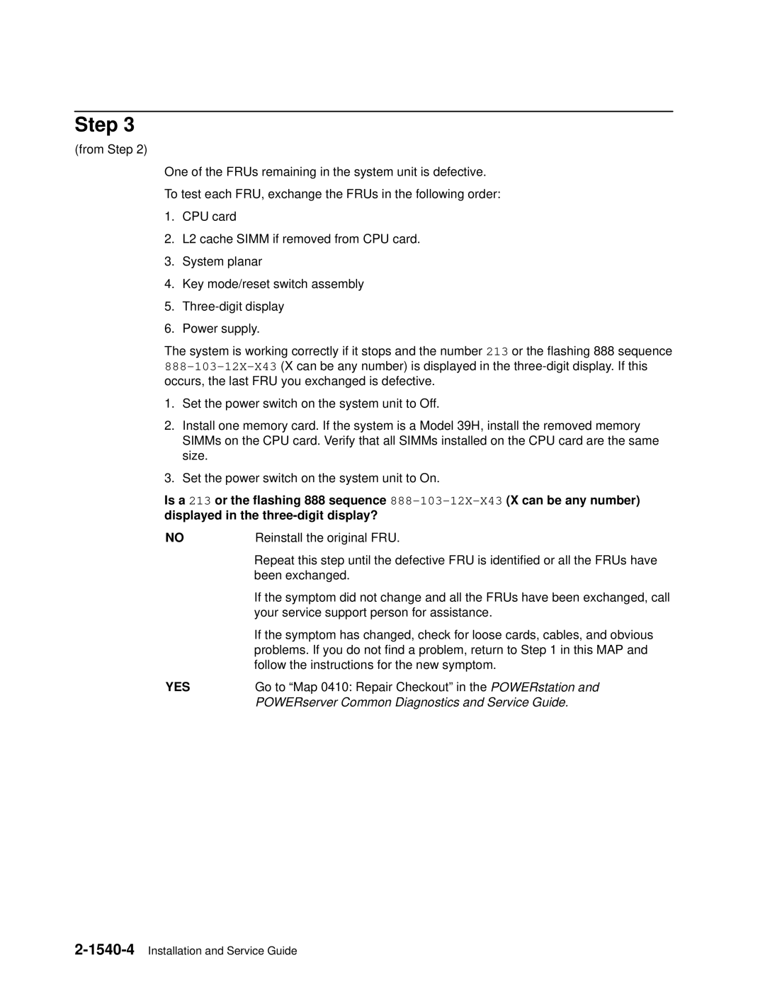 IBM 7012 manual POWERserver Common Diagnostics and Service Guide 