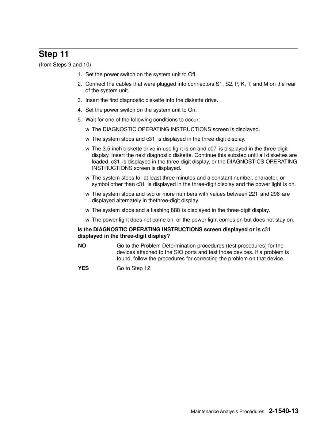 IBM 7012 manual Step 