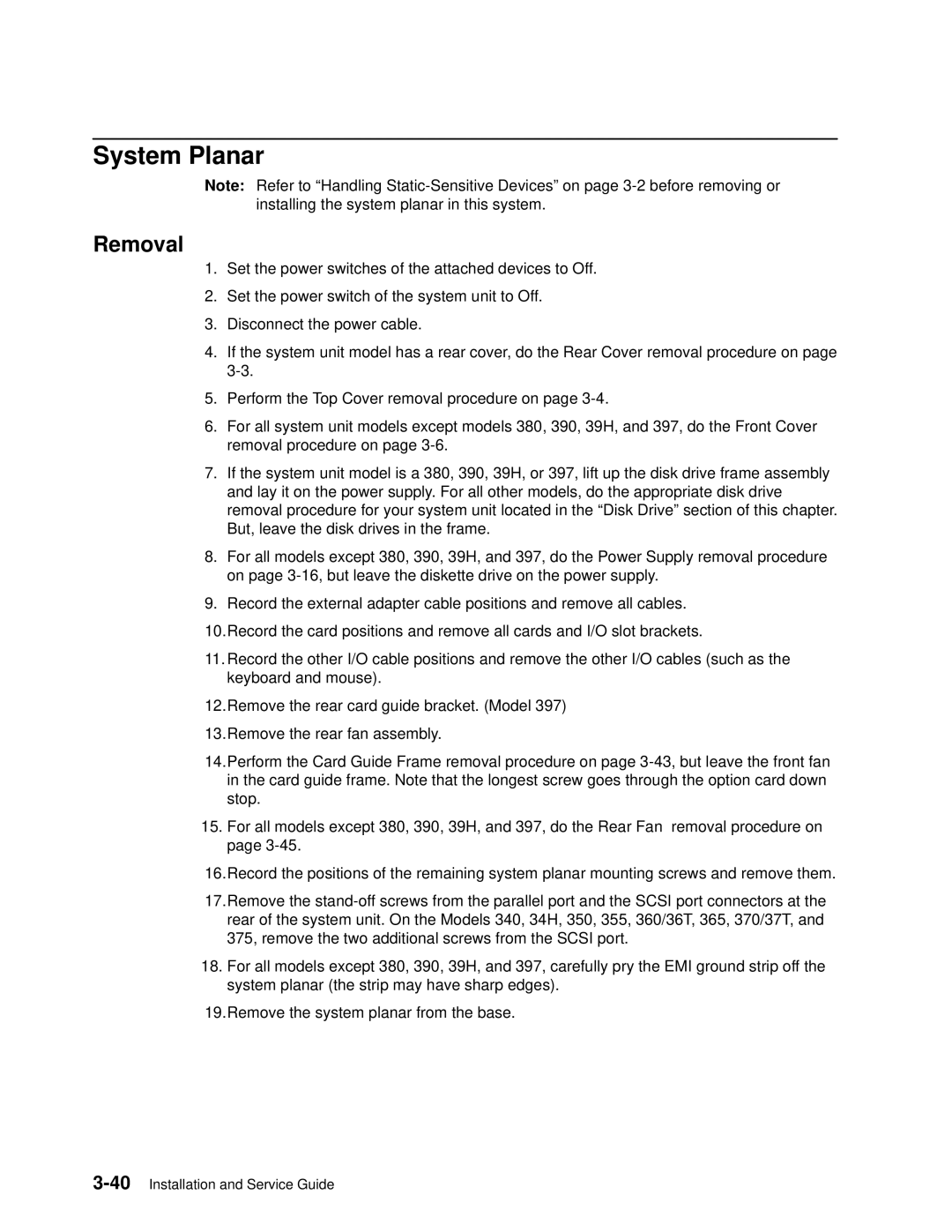 IBM 7012 manual System Planar 