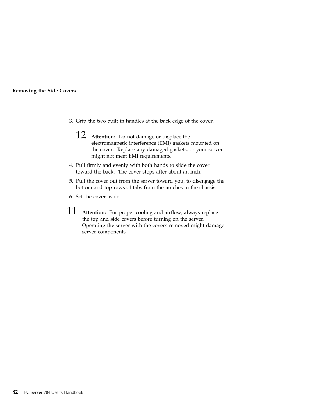 IBM 704 manual Removing the Side Covers 