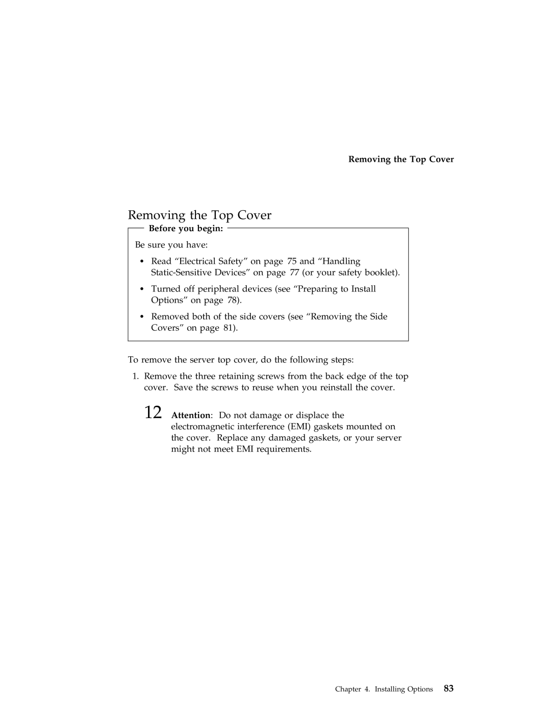 IBM 704 manual Removing the Top Cover 