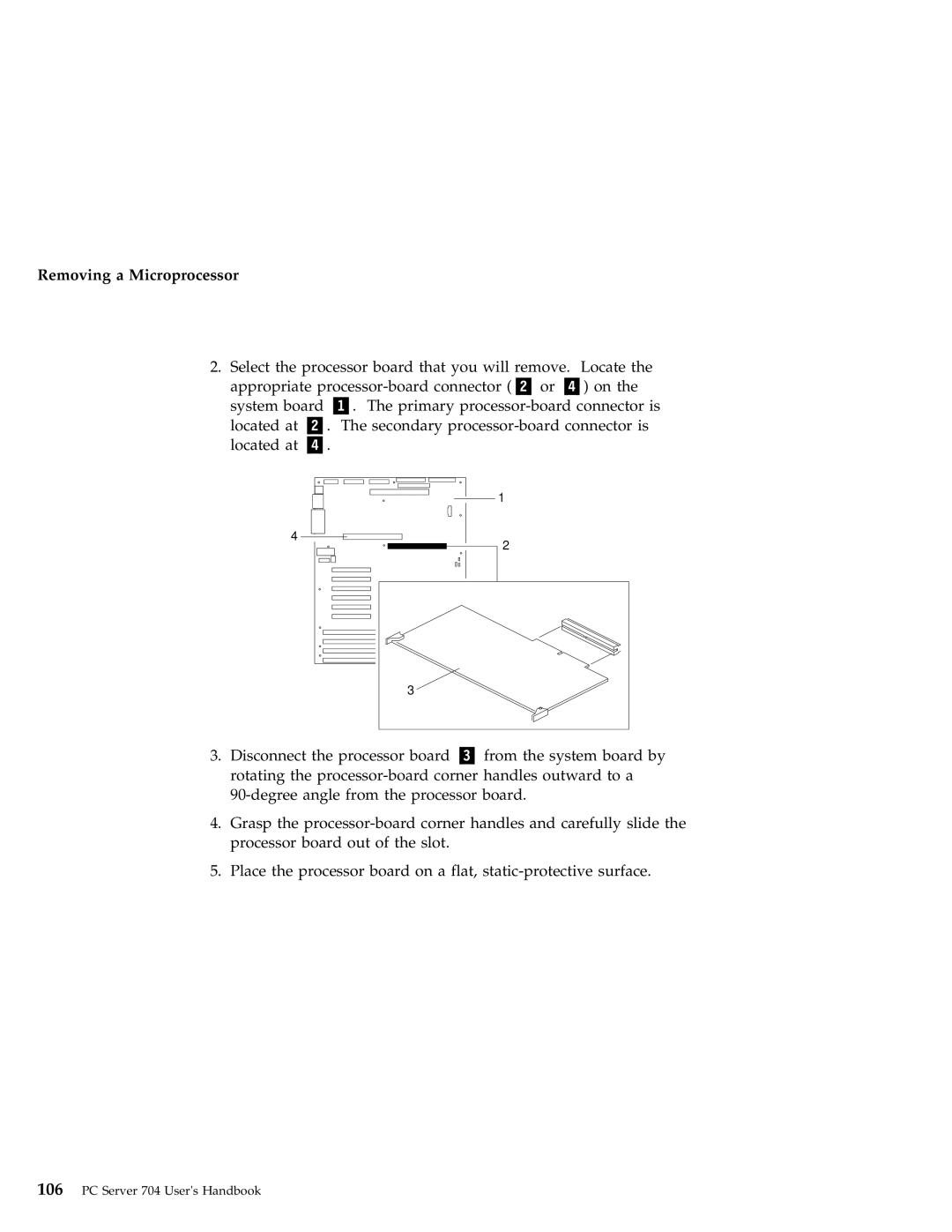 IBM 704 manual Removing a Microprocessor 