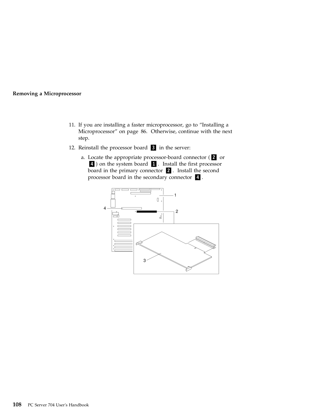 IBM 704 manual Removing a Microprocessor 