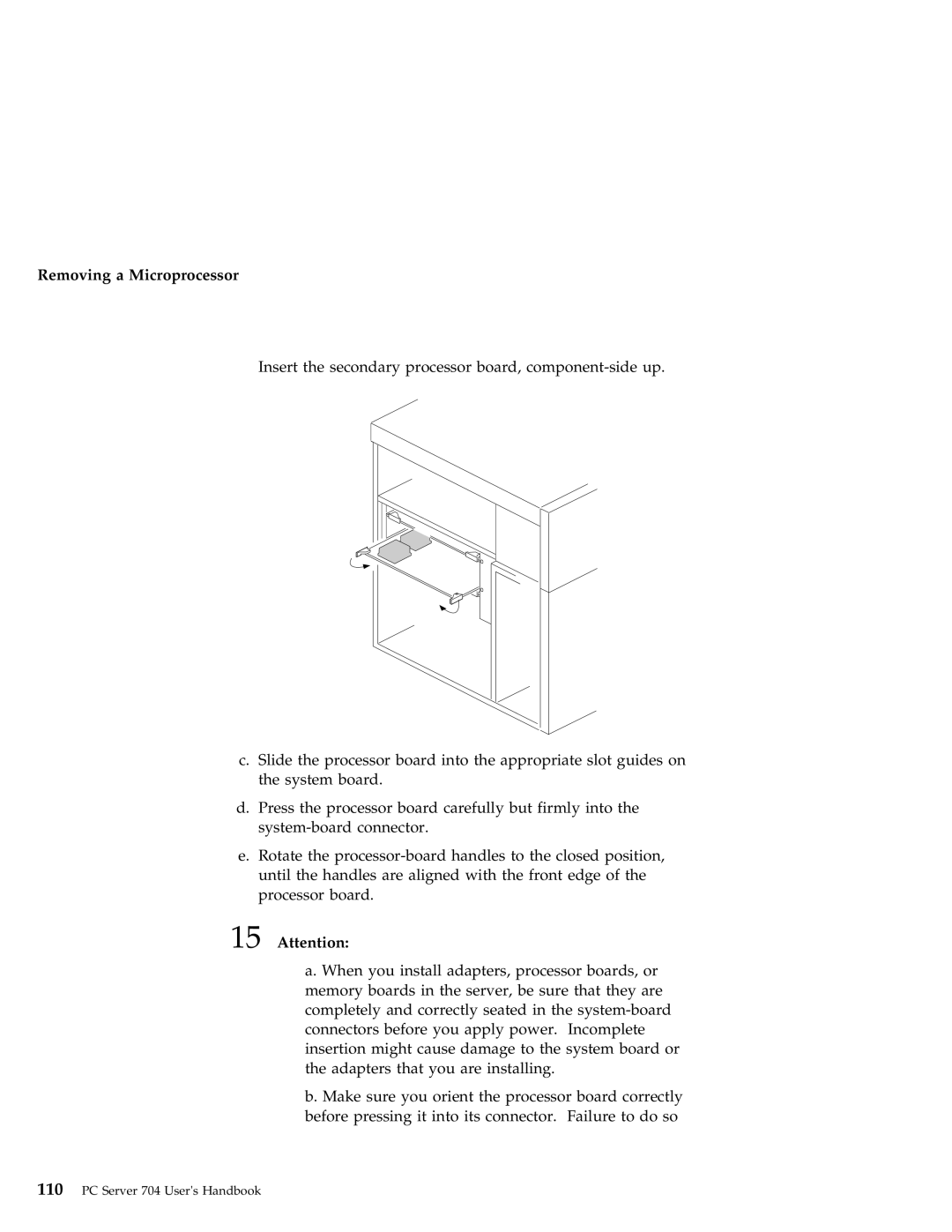 IBM 704 manual Removing a Microprocessor 