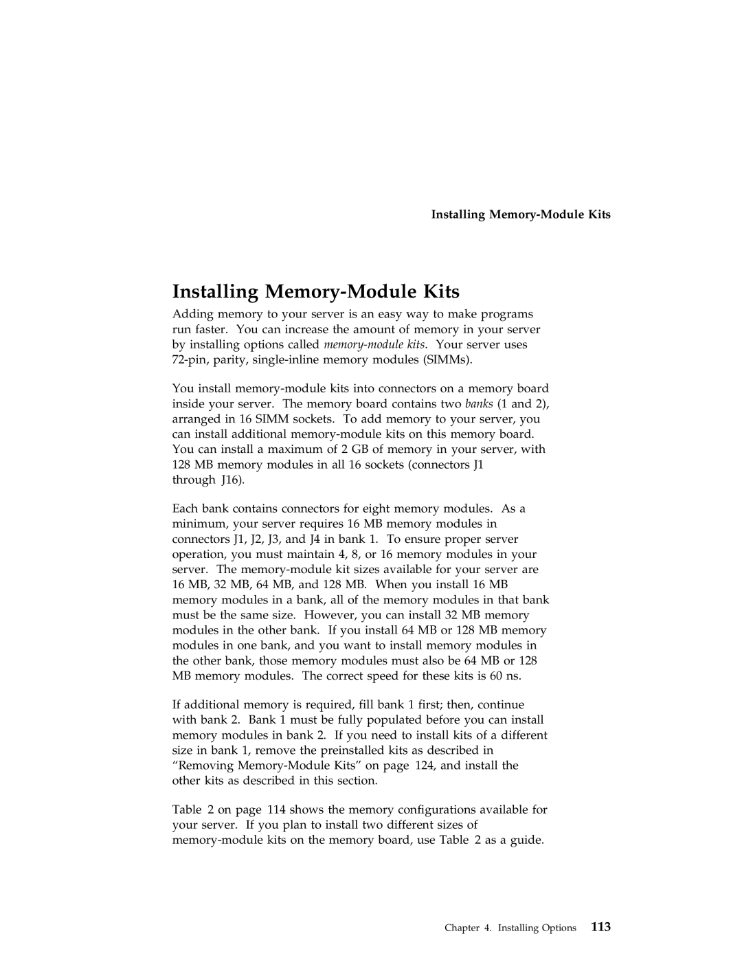 IBM 704 manual Installing Memory-Module Kits 